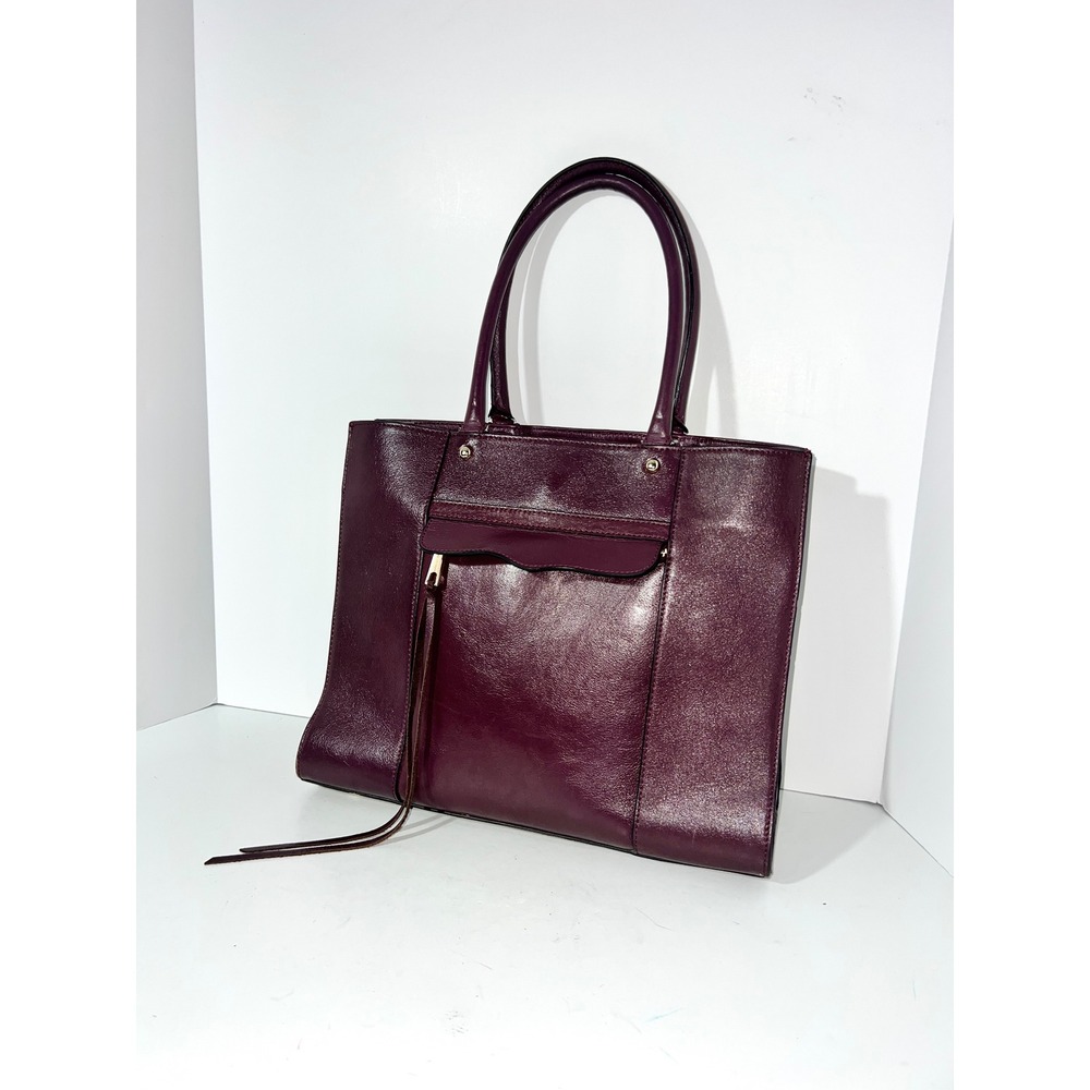 Rebecca Minkoff Burgundy Leather M.A.C. / Morning After Zip Tote Bag
